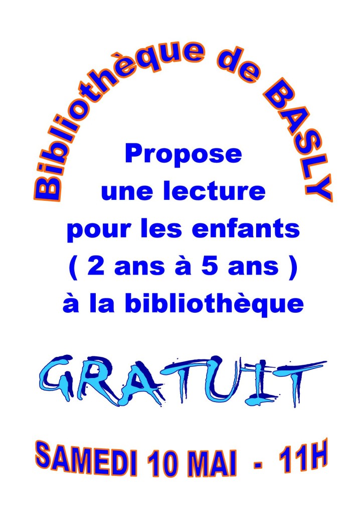 Bibliothèque_Lecture_samedi_10_mai_enfants_2_à_5_ans