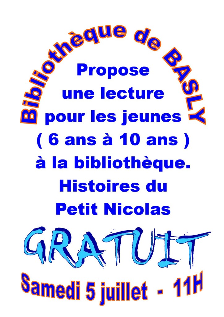 Affiche Lecture 5 juillet